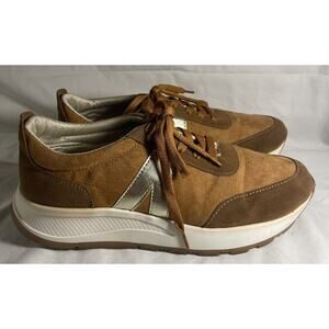 MKS Vintage Chestnut Brown Suede Womens Sneakers Size 6